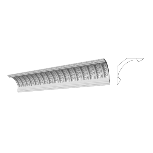 Карниз из гипса к-36а h298х298мм