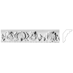 Карниз з гіпсу к-1 135х95 мм