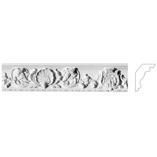 Карниз з гіпсу к-1 135х95 мм