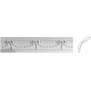 Карниз з гіпсу к-105 h150х125мм