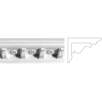 Карниз з гіпсу к-12 h110х180мм