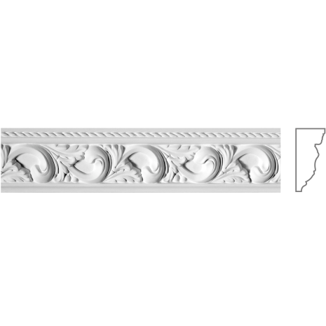 Карниз з гіпсу к-15 h70х35мм