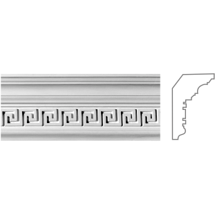 Карниз з гіпсу к-19 h120х70мм