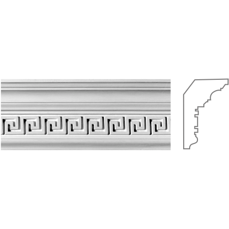 Карниз з гіпсу к-19 h120х70мм
