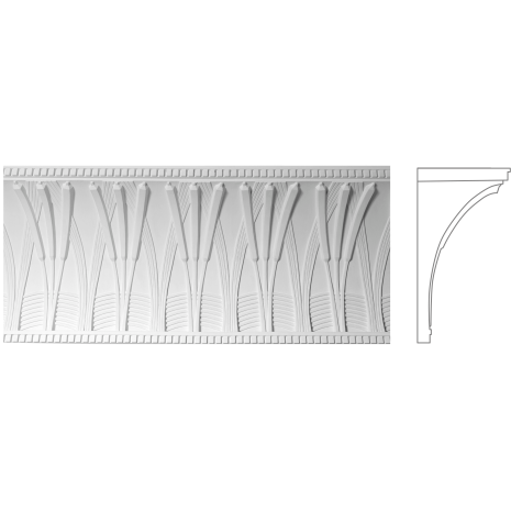 Карниз з гіпсу к-221 h345х200мм