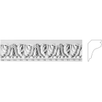 Карниз з гіпсу к-25 h135х90мм