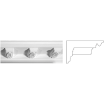 Карниз з гіпсу к-34 h105х196мм