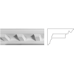 Карниз з гіпсу к-34а h105х196мм