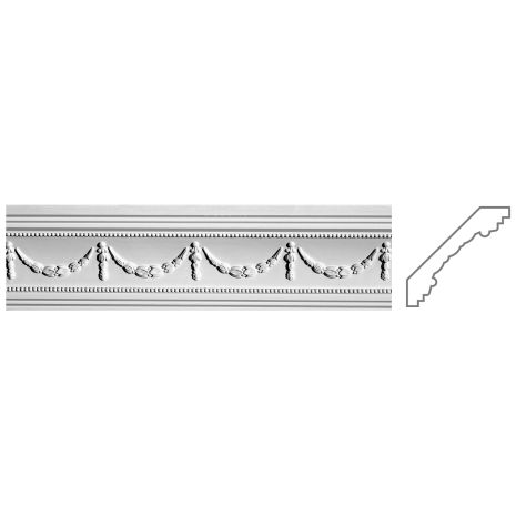 Карниз з гіпсу к-43 h86х86мм