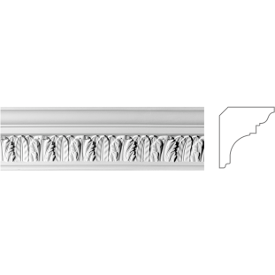 Карниз из гипса к-46а h110х100мм