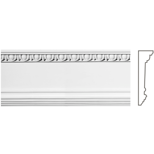 Карниз из гипса к-4а h180х48мм