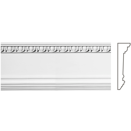 Карниз з гіпсу к-4а h180х48мм