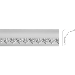 Карниз з гіпсу к-51 h130х85мм