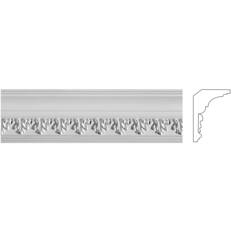 Карниз з гіпсу к-51 h130х85мм