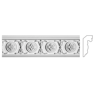 Карниз з гіпсу к-68 h115х35мм