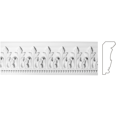 Карниз з гіпсу к-73 h165х32мм