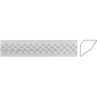 Карниз из гипса к-75 h85х70мм