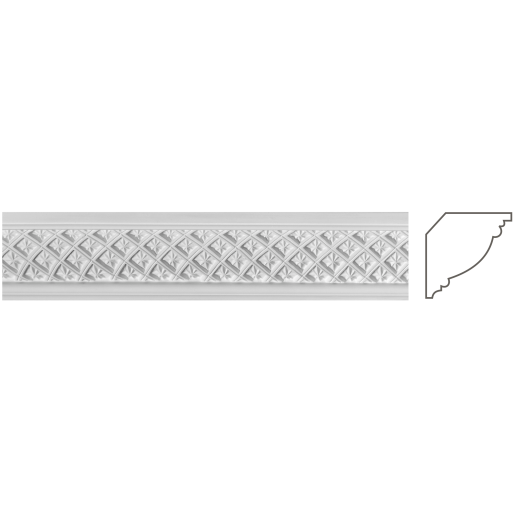 Карниз из гипса к-75 h85х70мм