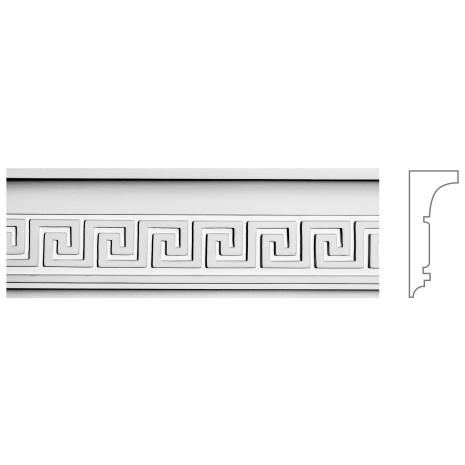 Карниз з гіпсу к-84 h100х40мм