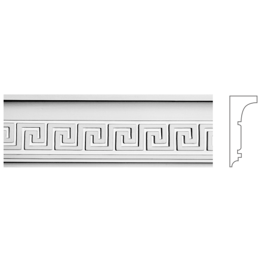 Карниз з гіпсу к-84 h100х40мм