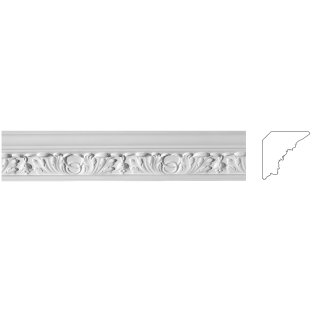 Карниз из гипса к-91 h100х85мм