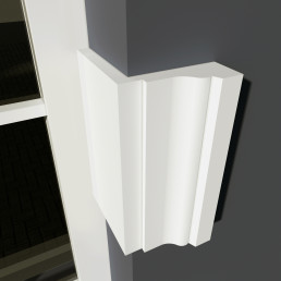 Фасадний кутовий молдинг (лиштва) ФМ 6а (h 140)