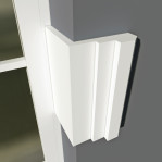 Фасадний кутовий молдинг (лиштва) ФМ 10а (h 150)