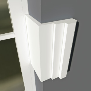 Фасадний кутовий молдинг (лиштва) ФМ 10а (h 150)