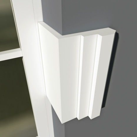 Фасадний кутовий молдинг (лиштва) ФМ 10а (h 150)