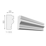 Тяга, молдинг з гіпсу т-1005