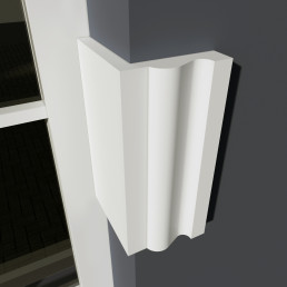 Фасадний кутовий молдинг (лиштва) ФМ 21а (h 130)