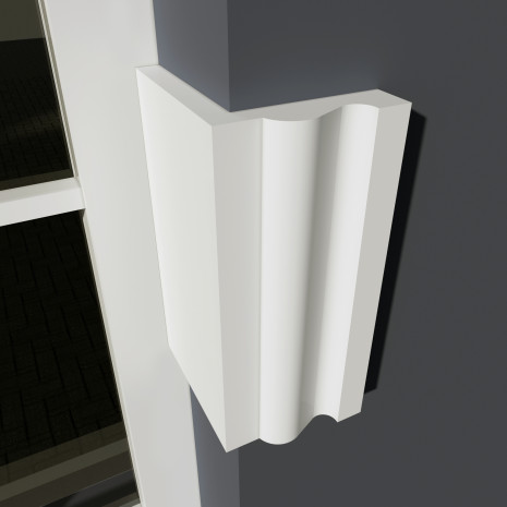 Фасадний кутовий молдинг (лиштва) ФМ 21а (h 130)