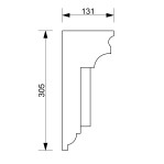 Фасадний молдинг ФК-45