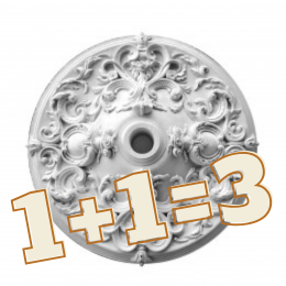 Розетки стельові з гіпсу