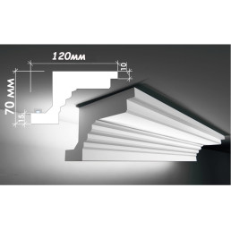 Гипсовый карниз для скрытого освещения Тс-53