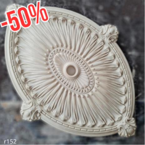 Розетка гіпсова овальної форми р-152 875х1185