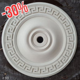 Розетка гіпсова в грецькому стилі з міандром по канту р-93 Ø560