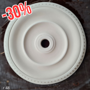 Розетка гіпсова гладка, в класичному стилі р-63 Ø650