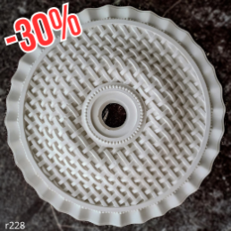 Розетка гіпсова в класичному стилі з візерунком сітки р-228 Ø600