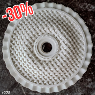 Розетка гіпсова в класичному стилі з візерунком сітки р-228 Ø600 Розетка гіпсова в класичному стилі з візерунком сітки р-228 Ø600