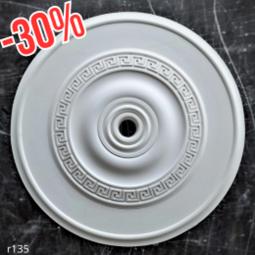 Розетка гіпсова в грецькому стилі з міандром р-135 Ø750