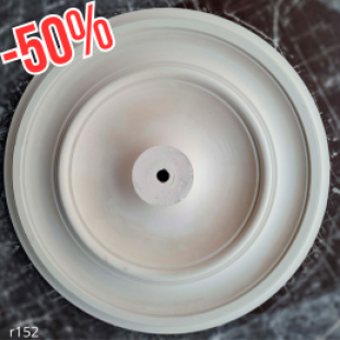 Розетка потолочная из гипса гладкая, без узора р-42 Ø600