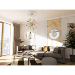 Розетка гіпсова гладка у сучасному стилі р-1007а Ø410