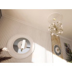 Розетка гіпсова гладка у сучасному стилі р-1007а Ø410