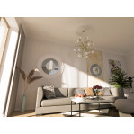 Розетка гіпсова гладка у сучасному стилі р-1007а Ø410