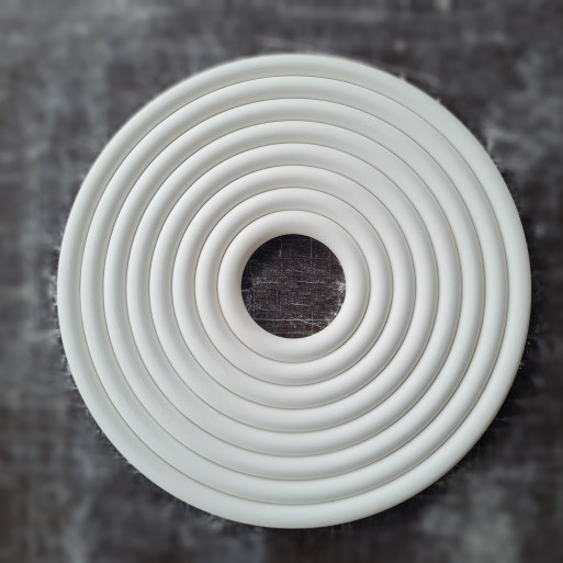 Розетка гіпсова гладка у сучасному стилі р-1008 Ø560