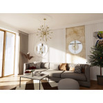 Розетка гіпсова гладка у сучасному стилі р-1010а Ø410