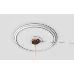 Розетка гіпсова гладка у сучасному стилі р-1010а Ø410