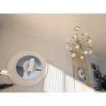 Розетка гіпсова гладка у сучасному стилі р-1011 Ø560