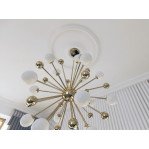 Розетка гіпсова гладка у сучасному стилі р-1011 Ø560